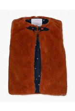 Losan Copper Faux Fur Vest