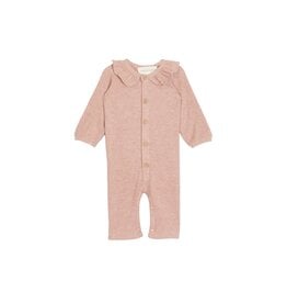 Mabel & Honey Graceful Blooms Rib Knit Romper