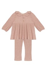 Mabel & Honey Graceful Blooms Rib Knit 2 Pc Set