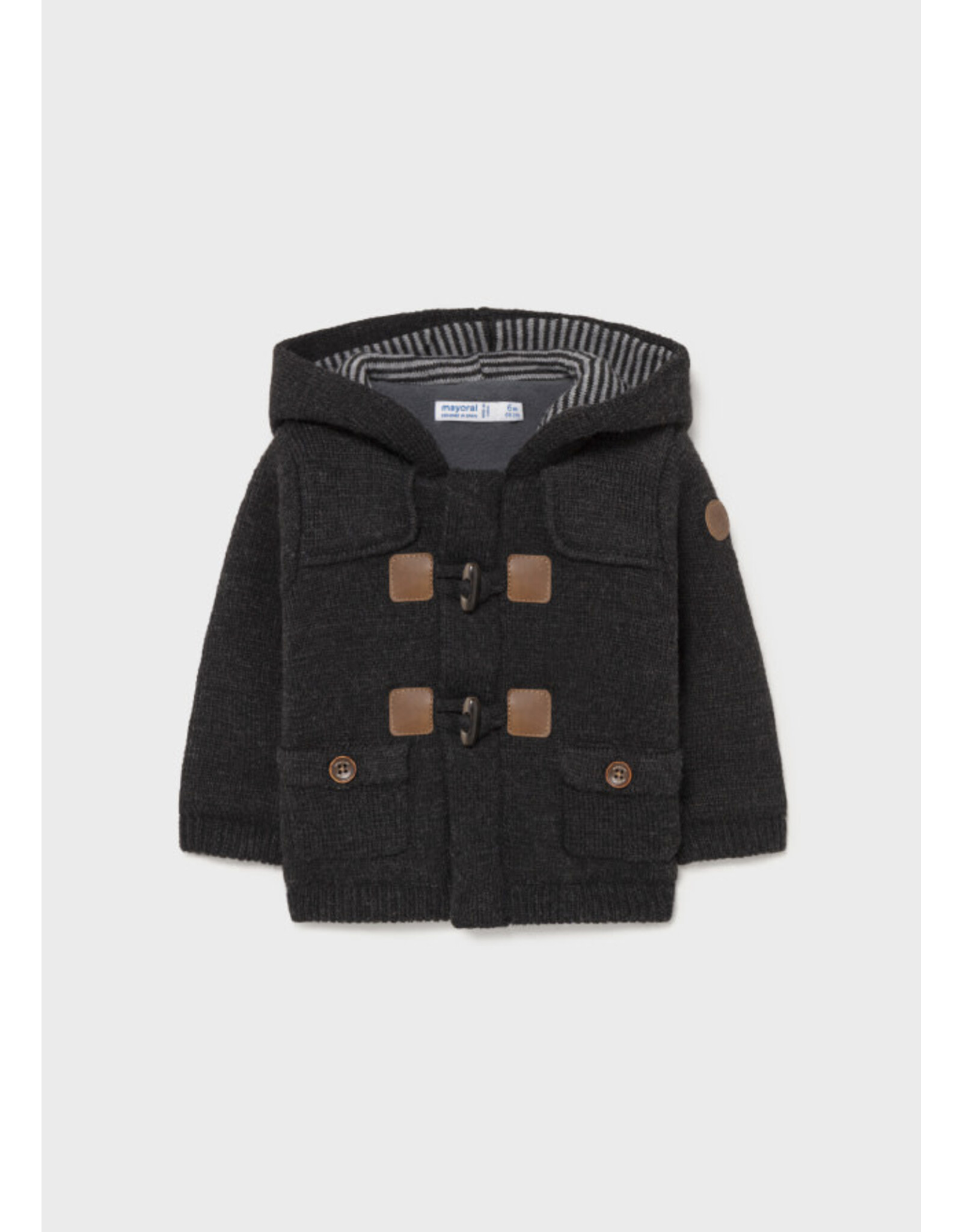 Mayoral Charcoal Cardigan Coat