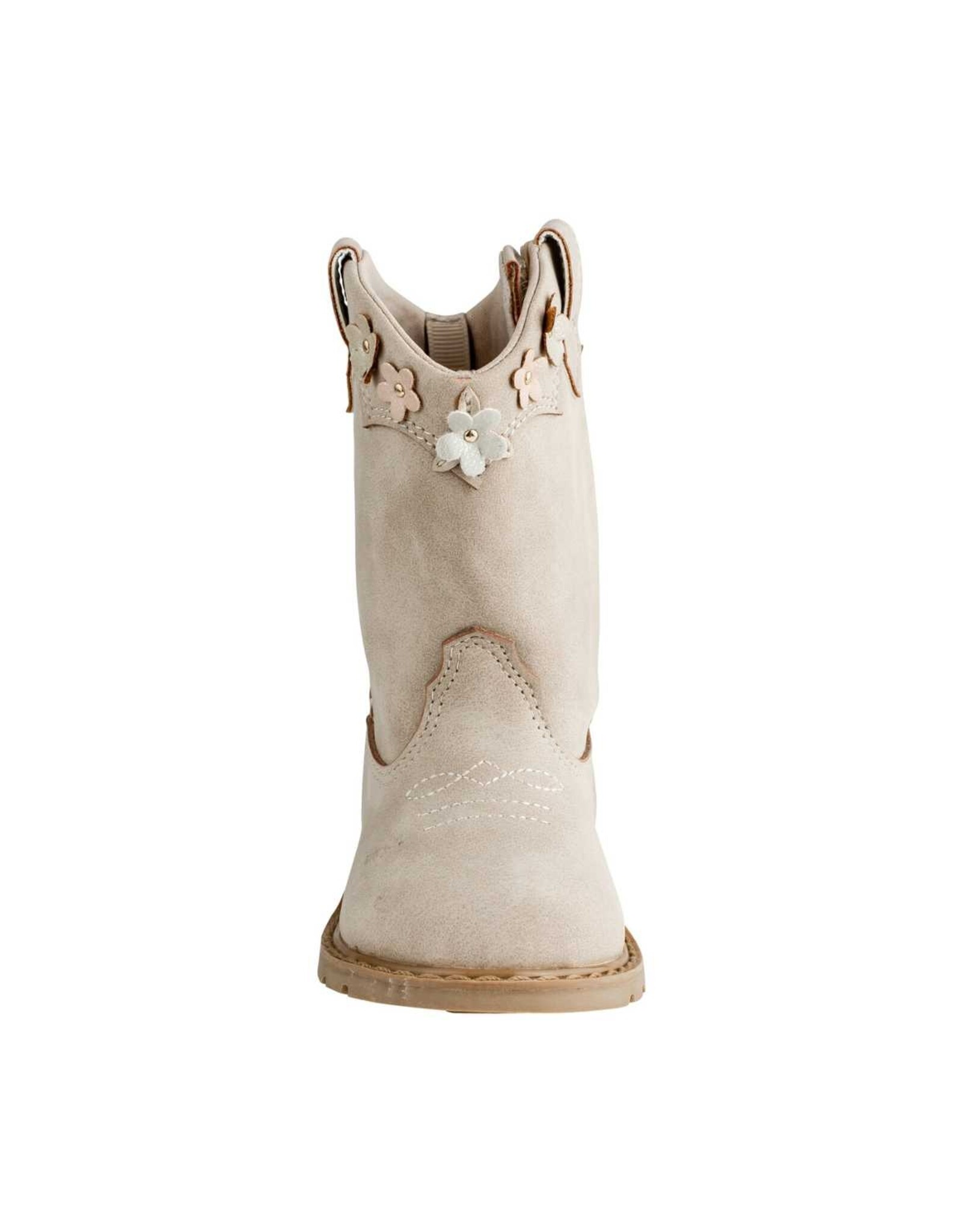 Baby Deer MIA Toddler Taupe Western Boot w/Multi-Flowers