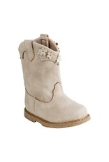 Baby Deer MIA Toddler Taupe Western Boot w/Multi-Flowers