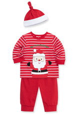 Little Me Santa Jogger & Hat Set