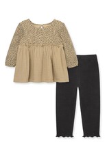 Little Me Leopard Tunic & Leggings Set