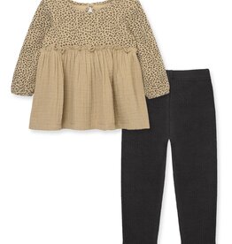 Little Me Leopard Tunic & Leggings Set
