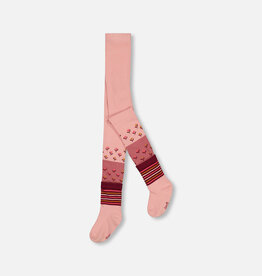 Deux Par Deux Silver Pink Hedgehog Tights