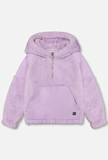 Deux Par Deux Lupine Purple Boodie with Kangaroo Pocket