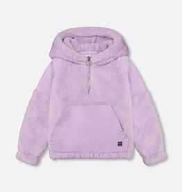 Deux Par Deux Lupine Purple Boodie with Kangaroo Pocket