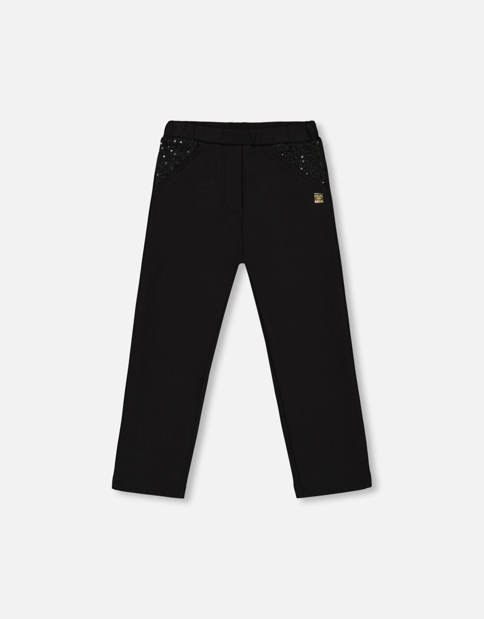 Deux Par Deux Anthracite Milano Treggings With Sequins