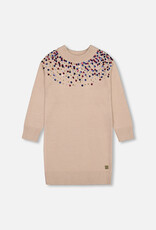 Deux Par Deux Cement Knit Dress with Sequins