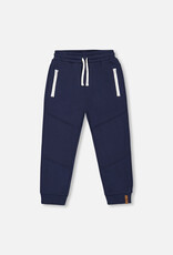 Deux Par Deux Black Iris Fleece Sweatpants with Zipper Pockets