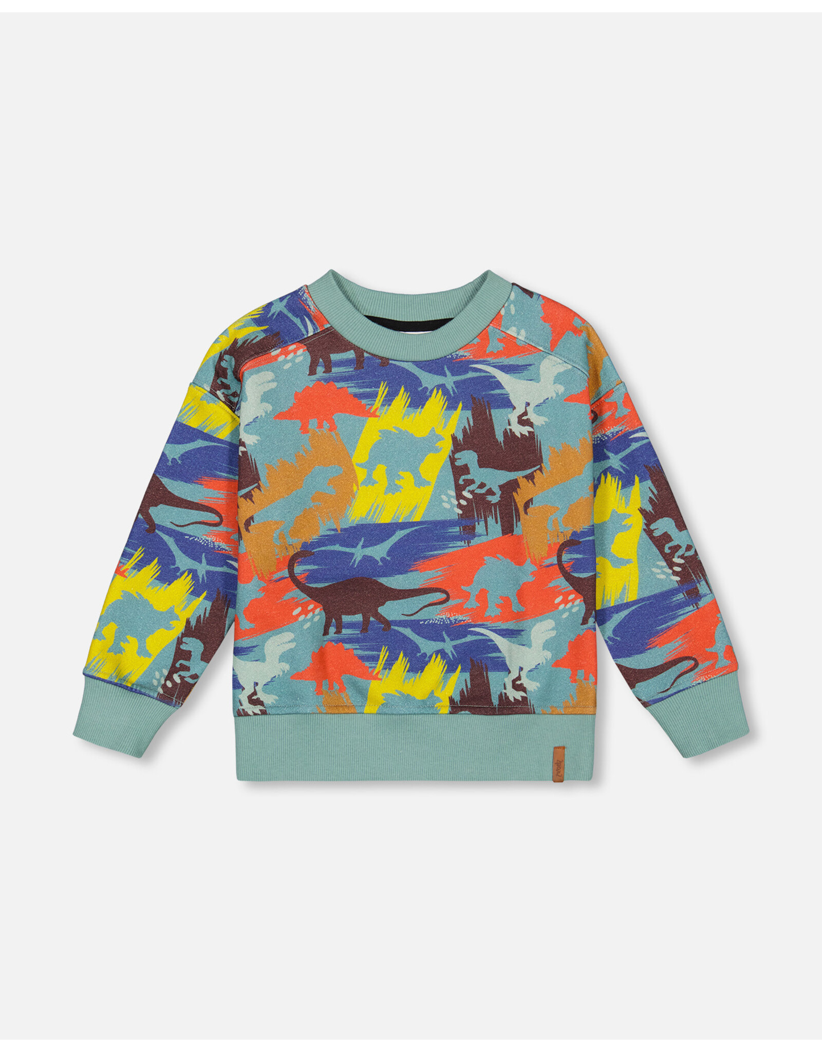 Deux Par Deux Sea Pine Dino Graffiti Sweatshirt