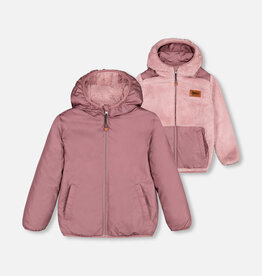 Deux Par Deux Rose Gray Reversible Jacket