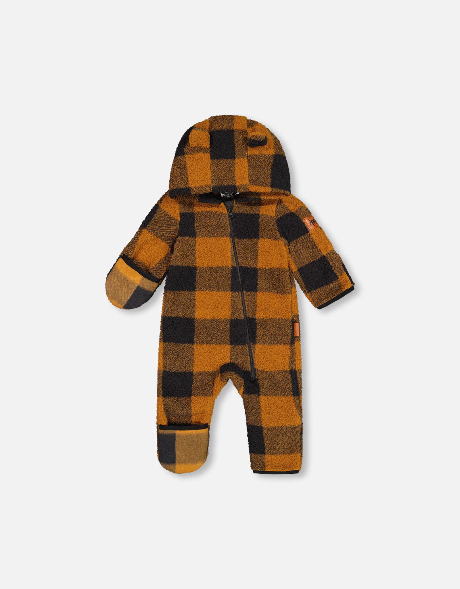 Deux Par Deux Plaid Baby One Piece