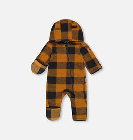 Deux Par Deux Plaid Baby One Piece