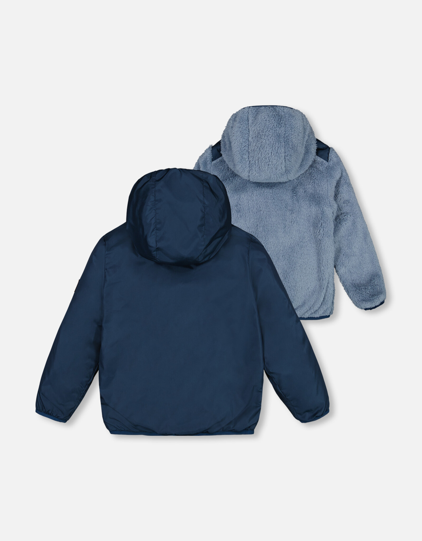 Deux Par Deux Majolica Blue Reversible Jacket
