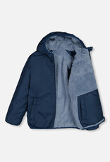 Deux Par Deux Majolica Blue Reversible Jacket