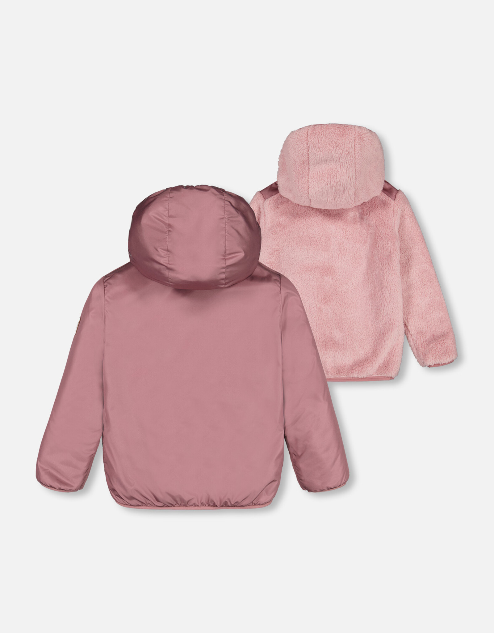 Deux Par Deux Rose Gray Reversible Jacket