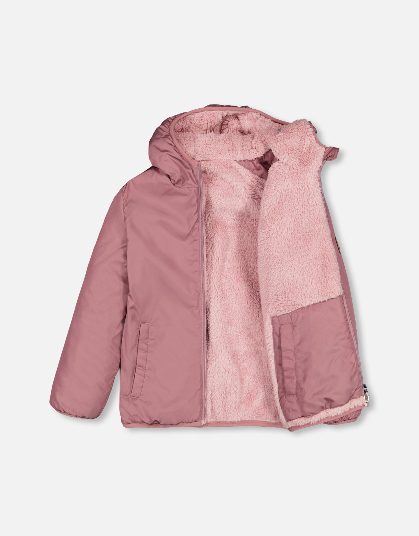 Deux Par Deux Rose Gray Reversible Jacket