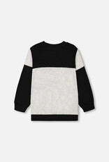 Deux Par Deux Anthracite Color Block Shirt w/Pocket