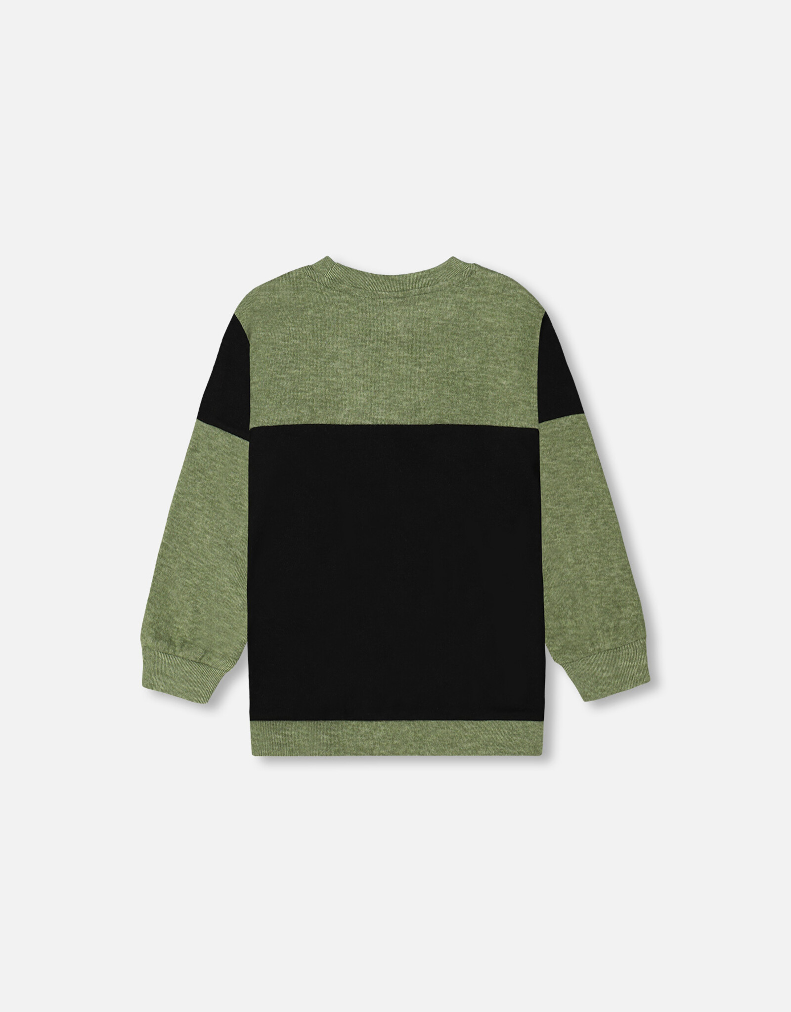 Deux Par Deux Dark Ivy Color Block Shirt w/Pocket