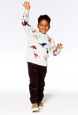 Deux Par Deux Intersia Dino Sweater