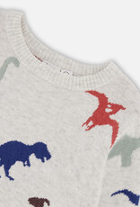 Deux Par Deux Intersia Dino Sweater
