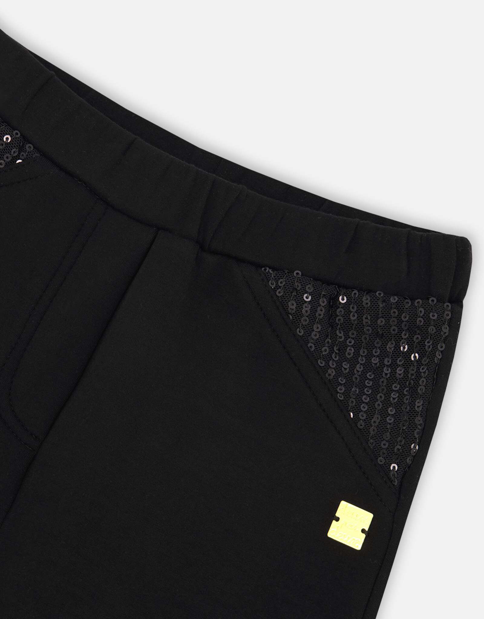 Deux Par Deux Anthracite Milano Treggings With Sequins