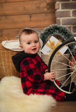 Deux Par Deux Light Polar Lumberjack Hooded Jumpsuit