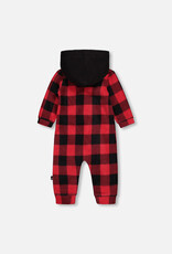 Deux Par Deux Light Polar Lumberjack Hooded Jumpsuit