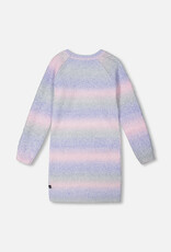 Deux Par Deux Fuschia Pink Color Gradient Sweater Dress with Kangaroo Pocket