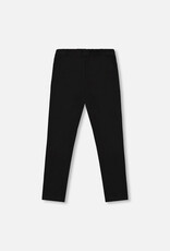 Deux Par Deux Anthracite Stretch Legging with Heart Knee