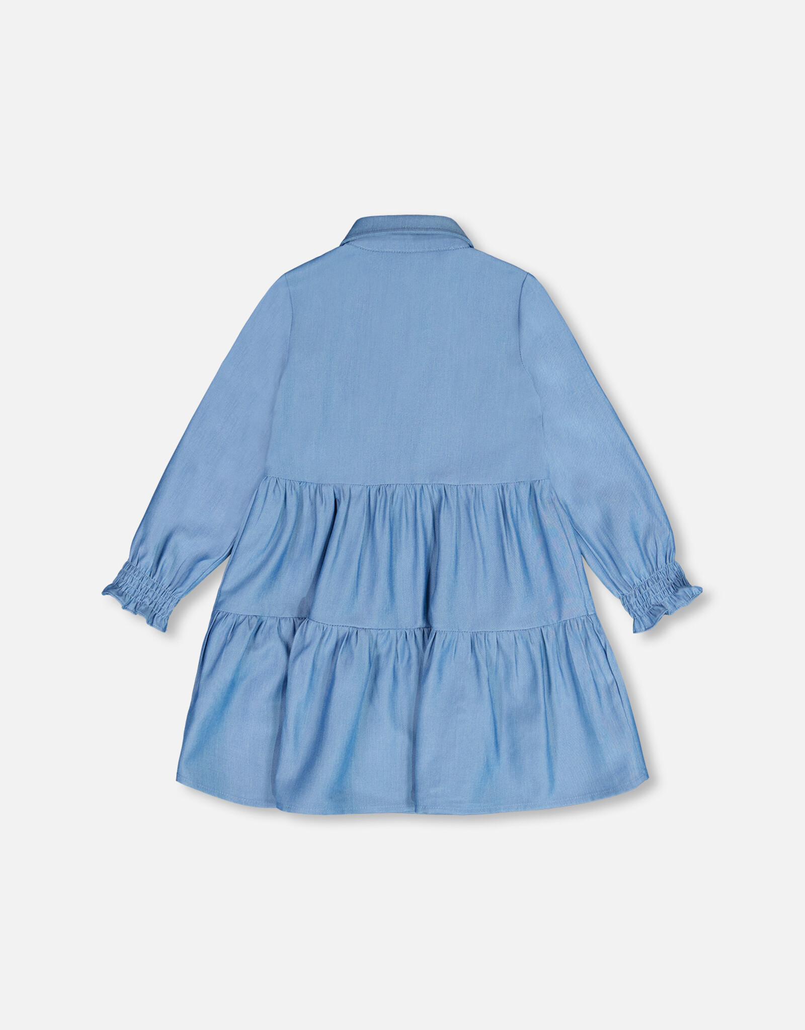 Deux Par Deux Navy Denim Chambray Dress