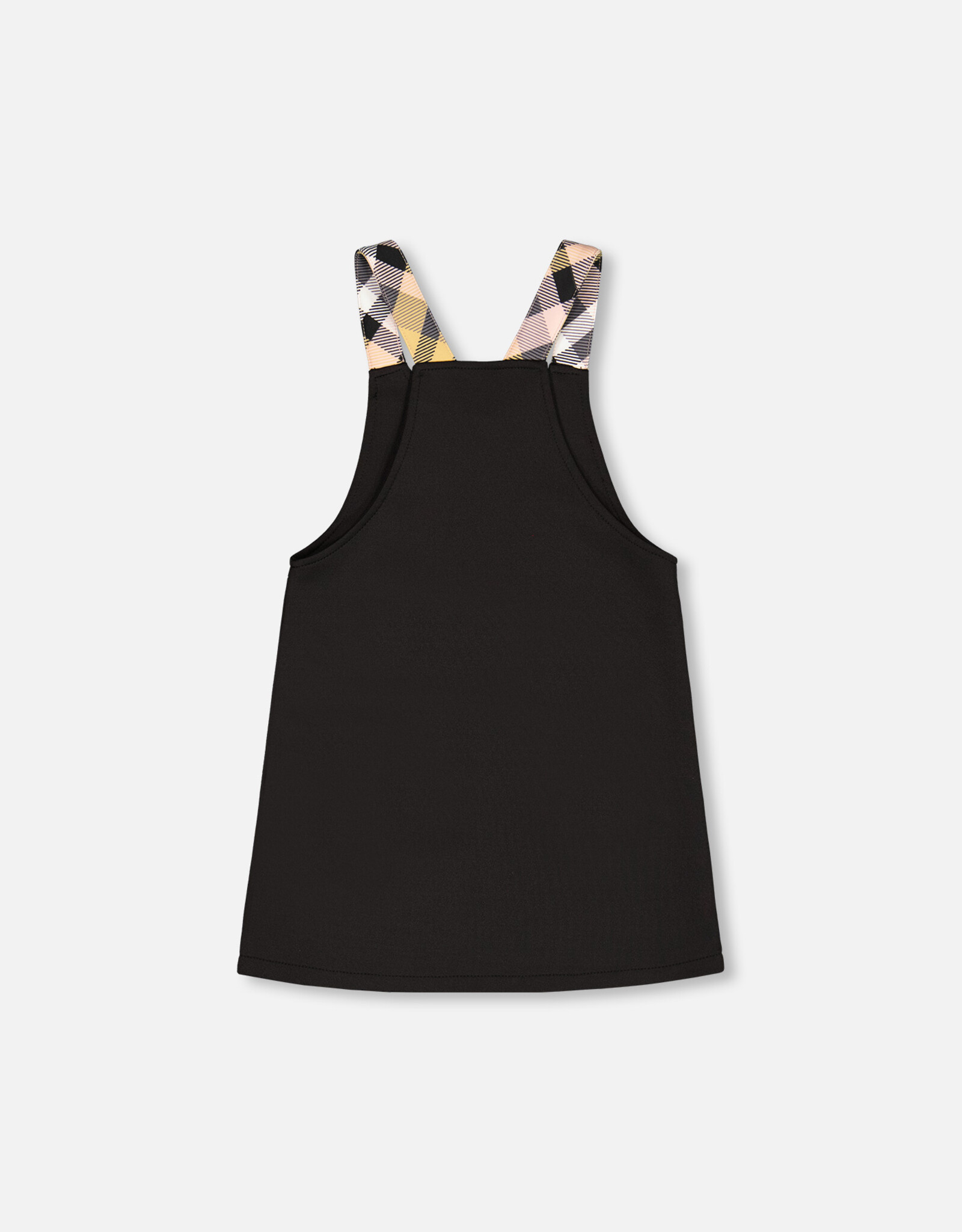 Deux Par Deux Anthracite Milano Overalls with Plaid Pockets