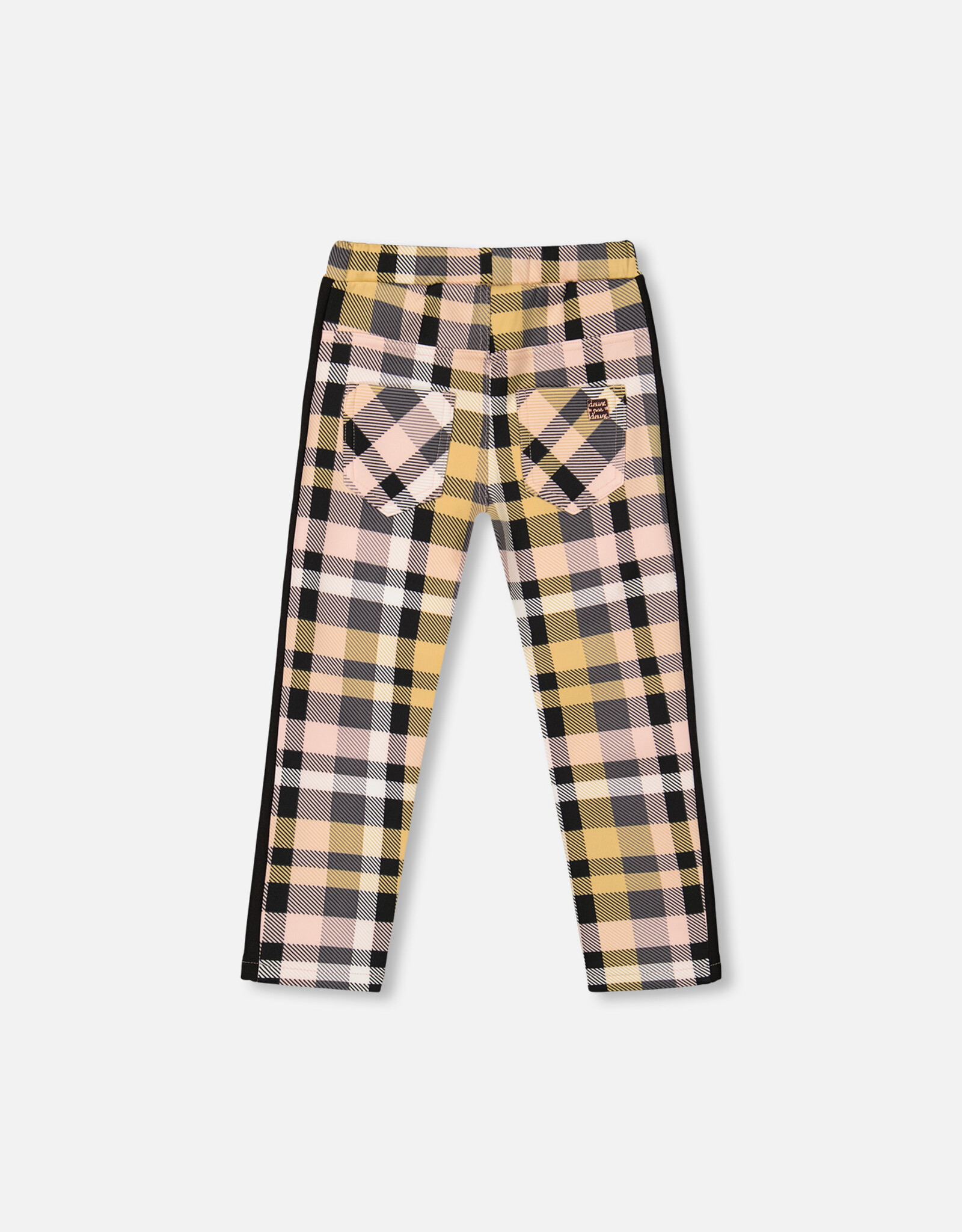Deux Par Deux Pink Plaid Milano Treggings