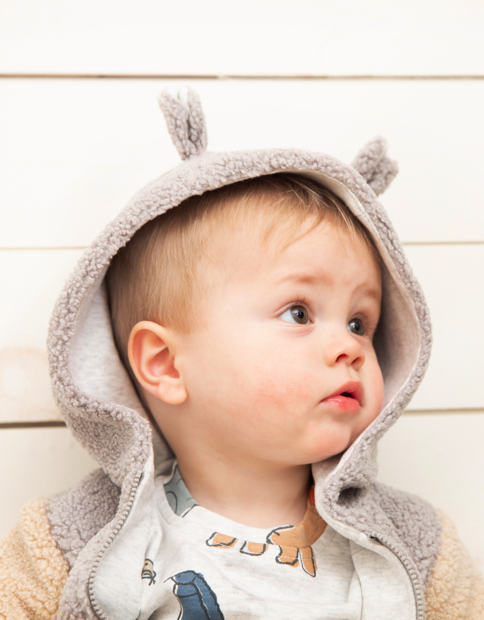 Deux Par Deux Quarry Sherpa Hooded Jacket