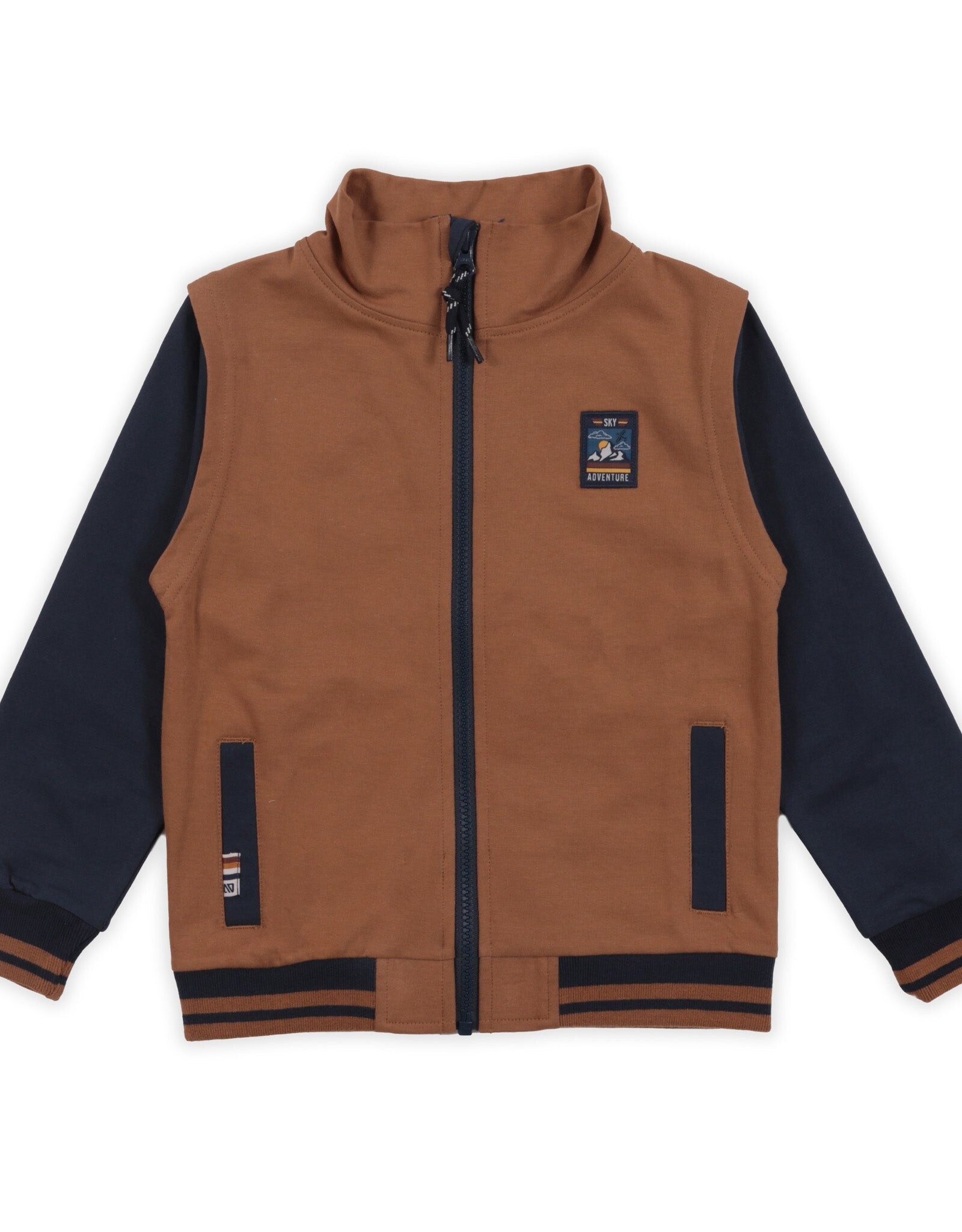 Noruk In Flight Two Tone Zip Sweatshirt