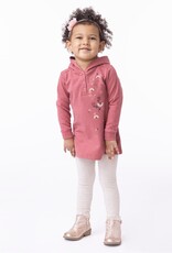 Noruk Love and Birds Pink Hooded Tunic
