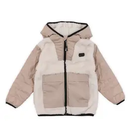 Beige Zip Hoodie