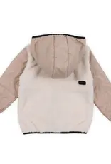Beige Zip Hoodie