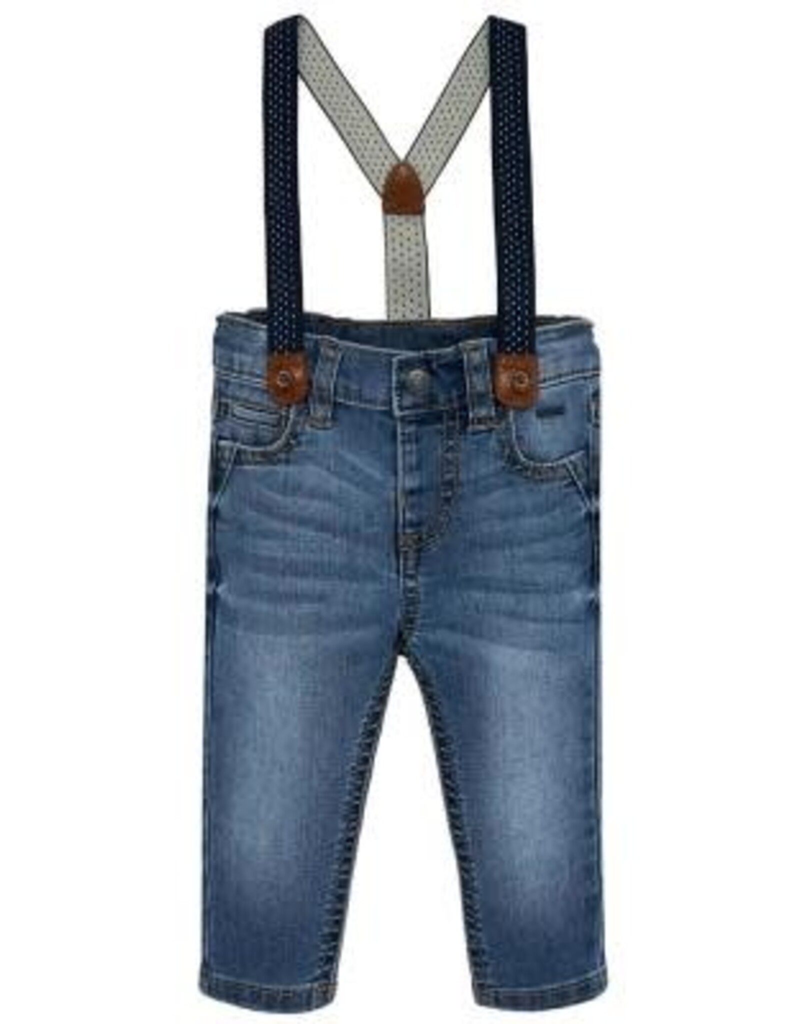 Mayoral Basic Jeans with Detachable Suspenders
