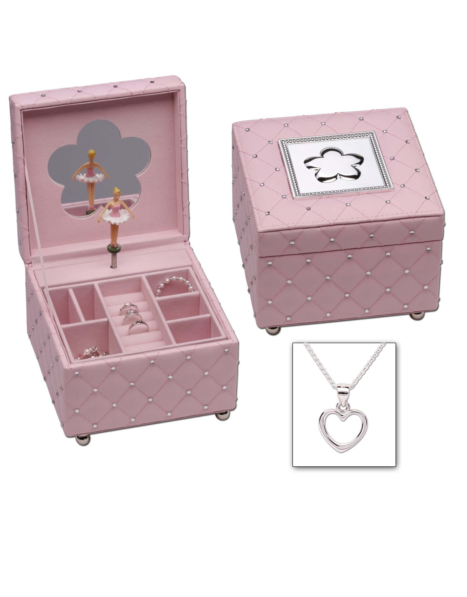 Cherished Moments Pink Musical Jewelry Box