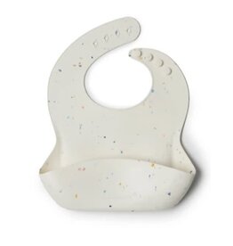 Loulou Lollipop Silicone Bib - Confetti Cream