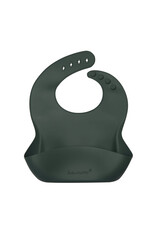 Loulou Lollipop Silicone Bib - Spruce Green