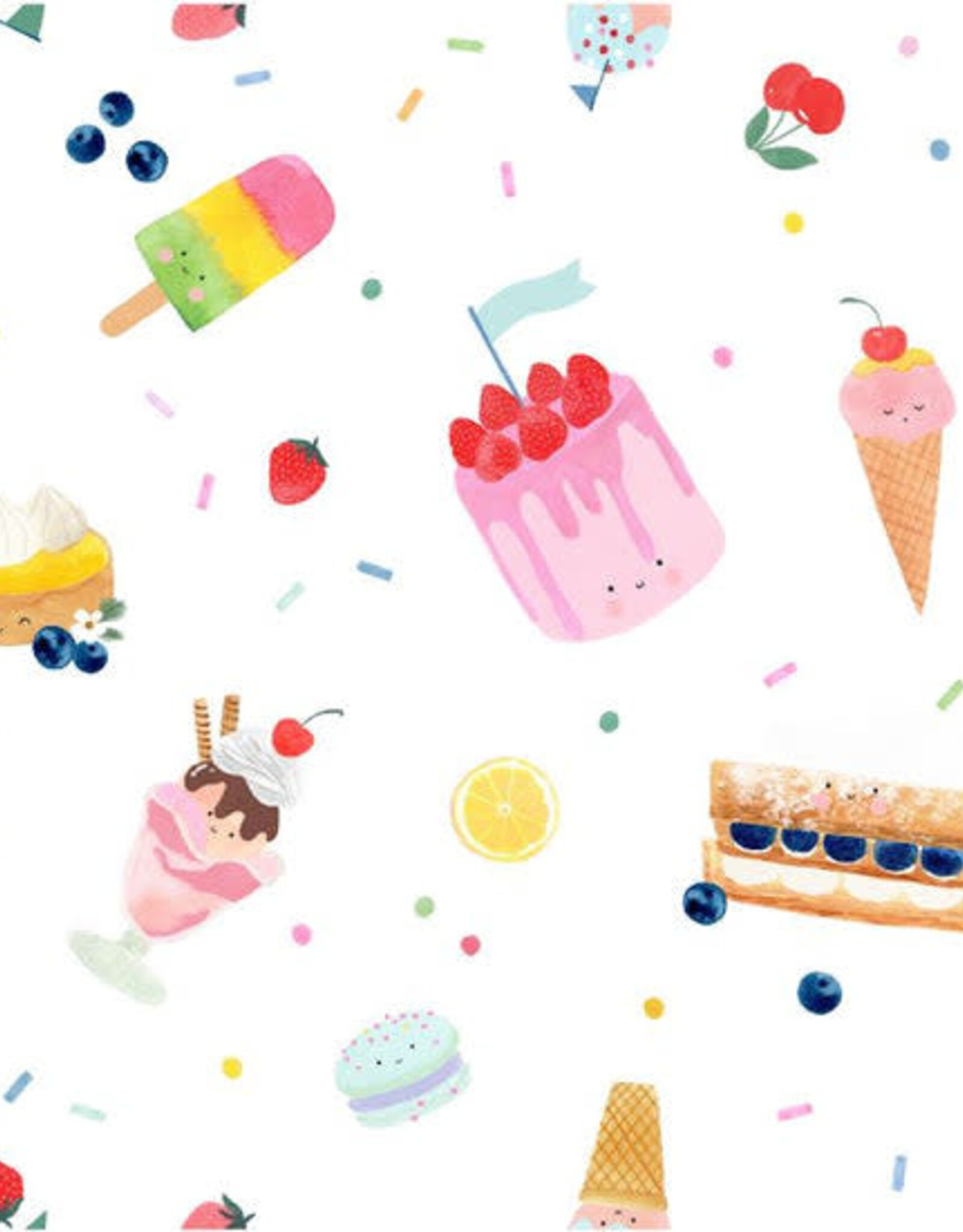 Loulou Lollipop Long Sleeve Waterproof  Bib - Sweet Treats