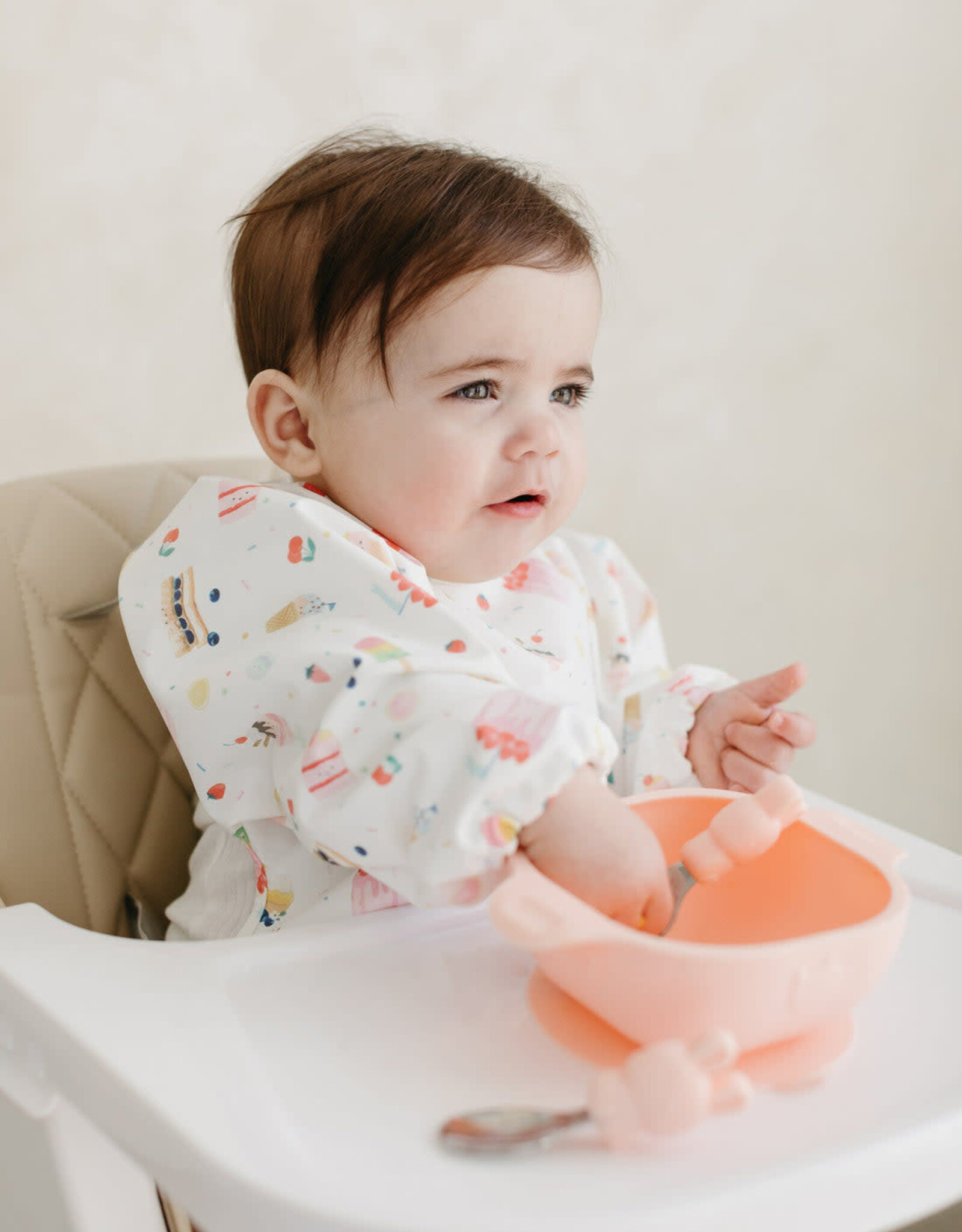 Loulou Lollipop Long Sleeve Waterproof  Bib - Sweet Treats