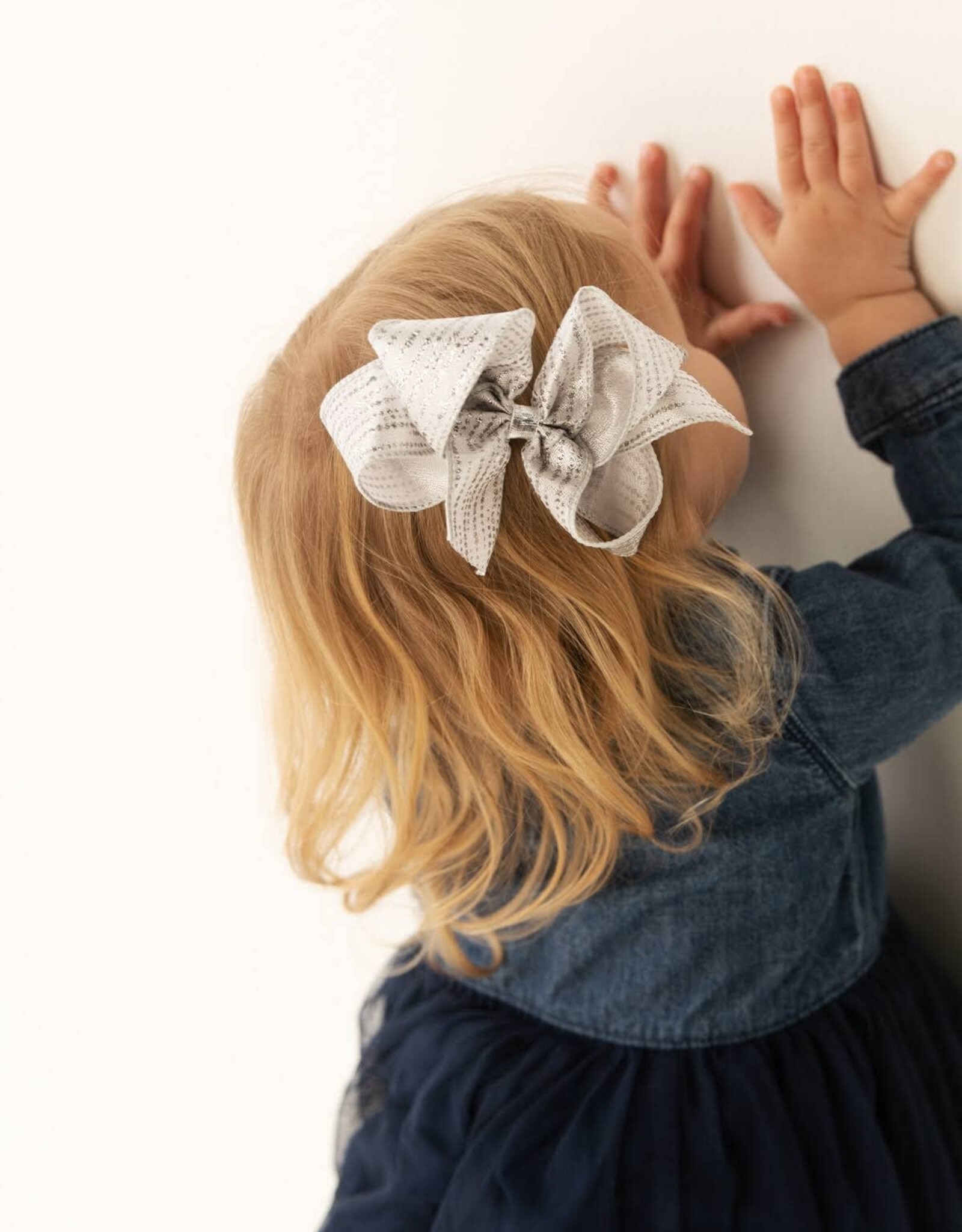 Bows Arts Glitter Dot Satin Bow - Big