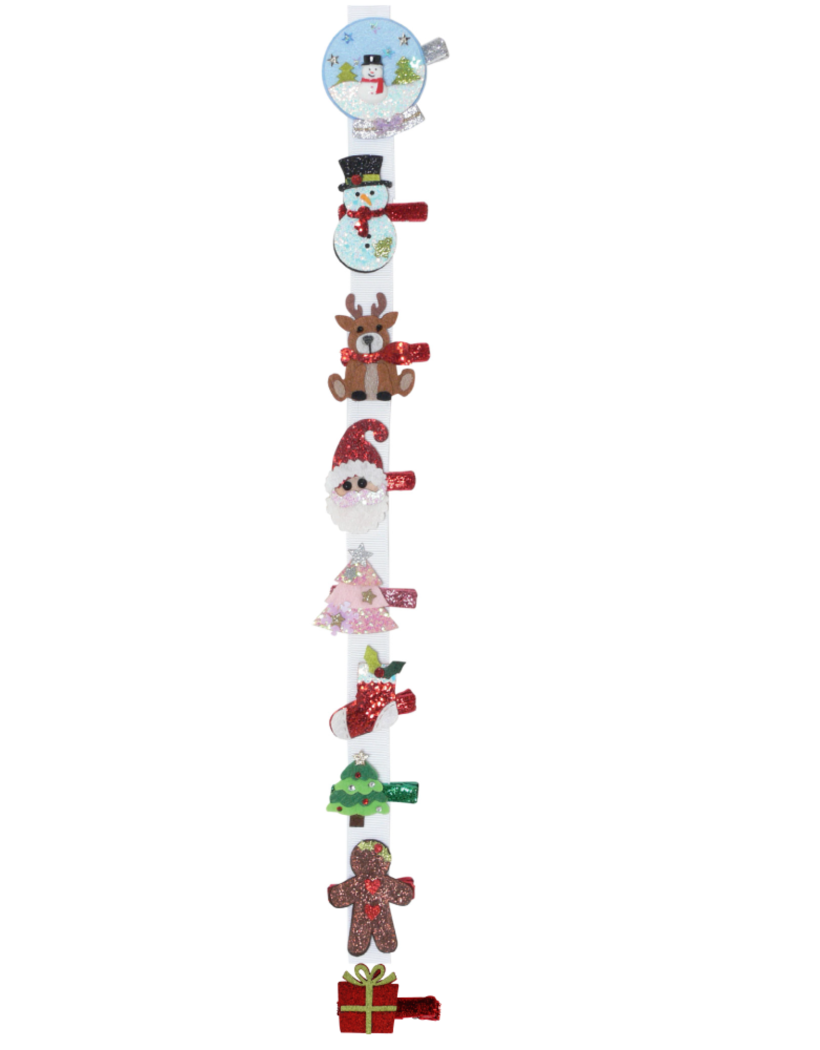 Bows Arts Christmas Poppers on a Sparkle Clip