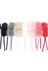 Bows Arts Triple Mink Pompom Headband