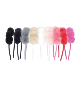 Bows Arts Triple Mink Pompom Headband